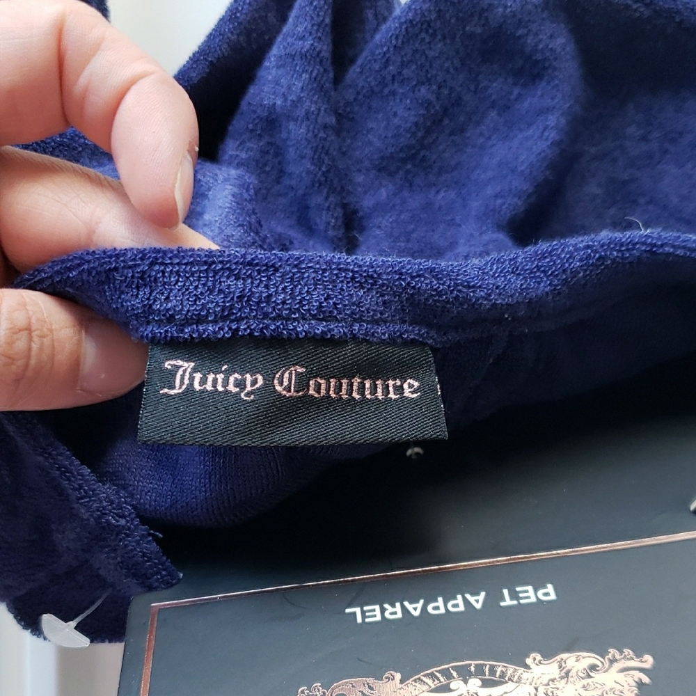 Juicy Couture Navy Pet Dress with Rhinestone Logo - Picture 9 of 10